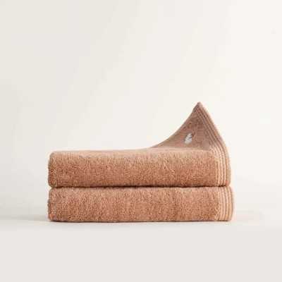 حوله|حوله برند اکوکتان مدل Pure Cotton 50*90 گلبهی تیره