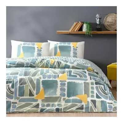 خانه|سرویس ملحفه کودک 4 تکه برند اکوکتان مدل Larina 100*150 خردلی