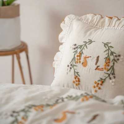 خانه|سرویس ملحفه کودک 4 تکه برند اکوکتان مدل Polina 100*150 بژ