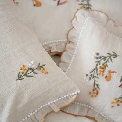 خانه|سرویس ملحفه کودک 4 تکه برند اکوکتان مدل Polina 100*150 بژ