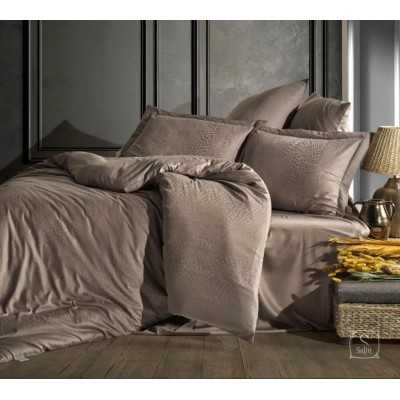 خانه|سرویس ملحفه ساتن برند تاچ مدل Angelo دونفره سورمه ای