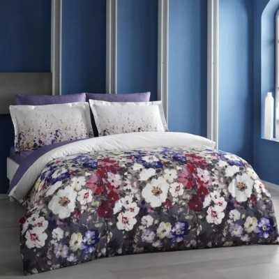 خانه|سرویس ملحفه رانفورس برند تاچ مدل Lizzy یکنفره آبی