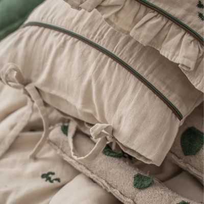 خانه|سرویس ملحفه کودک 4 تکه برند اکوکتان مدل Larina 100*150 بژ