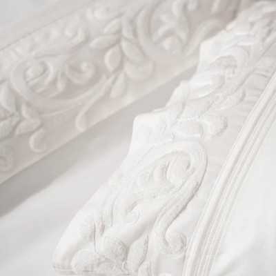 خانه|سرویس ملحفه برند اکوکتان مدل Yade کینگ سایز کرم