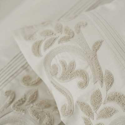 خانه|سرویس ملحفه برند اکوکتان مدل Yade کینگ سایز بژ