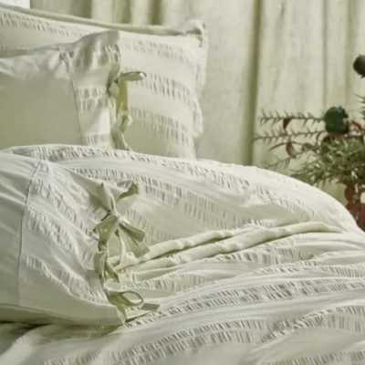 خانه|سرویس ملحفه برند اکوکتان مدل Miha دونفره سبز