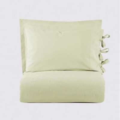 خانه|سرویس ملحفه برند اکوکتان مدل Miha دونفره سبز