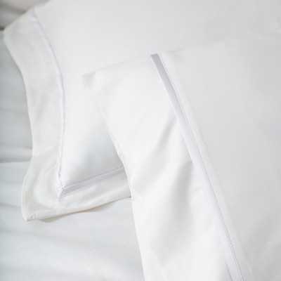 خانه|سرویس ملحفه برند اکوکتان مدل Meva کینگ سایز کرم نقره ای