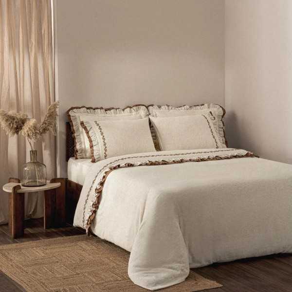 سرویس ملحفه Maide دونفره کینگ سایز برند ecocotton