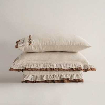 خانه|سرویس ملحفه برند اکوکتان مدل Maide کینگ سایز بژ