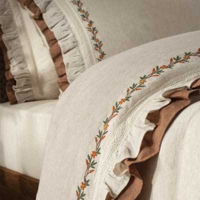 خانه|سرویس ملحفه برند اکوکتان مدل Maide کینگ سایز بژ