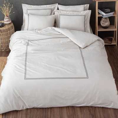 خانه|سرویس ملحفه برند اکوکتان مدل Lavin کینگ سایز بژ سبز