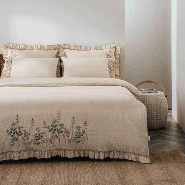 سرویس ملحفه Latifa دونفره کینگ سایز برند ecocotton