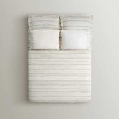 خانه|سرویس ملحفه برند اکوکتان مدل Ikra دونفره کرم سبز