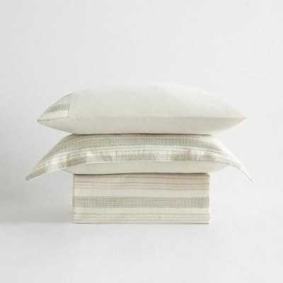 خانه|سرویس ملحفه برند اکوکتان مدل Ikra دونفره کرم سبز