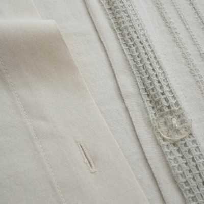 خانه|سرویس ملحفه برند اکوکتان مدل Ikra دونفره کرم سبز