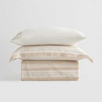 خانه|سرویس ملحفه برند اکوکتان مدل Ikra دونفره کرم بژ