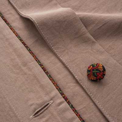 خانه|سرویس ملحفه برند اکوکتان مدل Havin کینگ سایز بژ