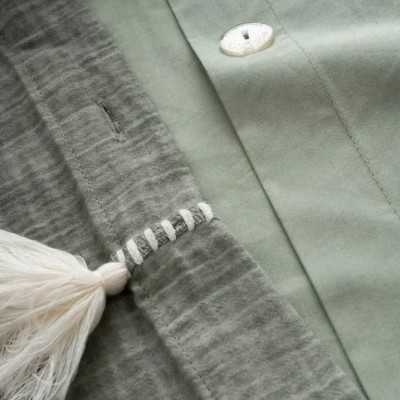 خانه|سرویس ملحفه برند اکوکتان مدل Doga کینگ سایز سبز