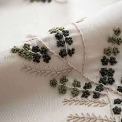 خانه|سرویس ملحفه برند اکوکتان مدل Derin دونفره سبز